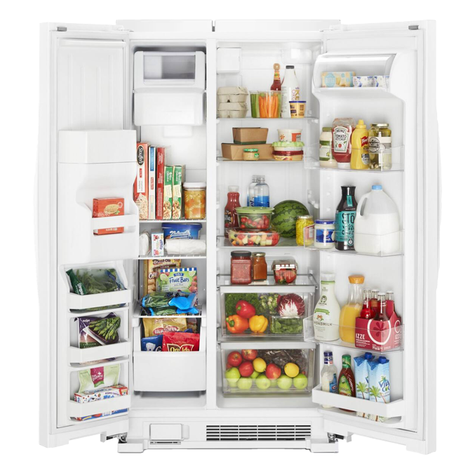 Whirlpool - 21 Cu. Ft. Side-by-Side Refrigerator with LED Interior Lighting - White