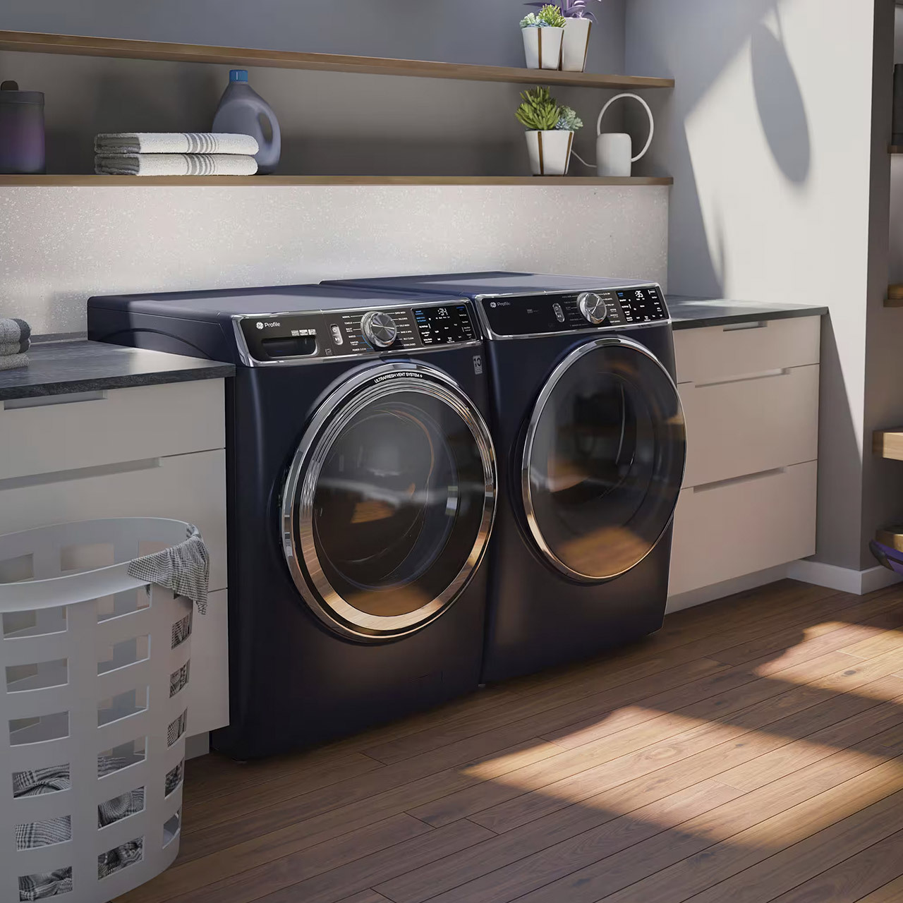 dryers in laundry room