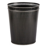 Lancaster Waste Paper Bin - Silver trim