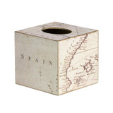 Map Cube / Square Tissue Box Cover
