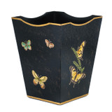 Square Tapered Waste Paper Bin - black