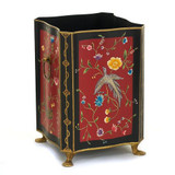 Red and Blackbird Waste Paper Bin