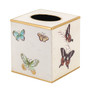 Blush Ivory Butterfly Tissue Box Cover 