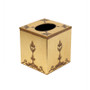 Royal Rococo Cube Tissue Cover - in Gold Leaf