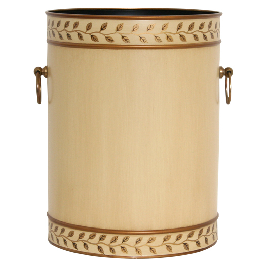 Grecian Leaves Plain Waste Paper Bin 