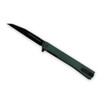 Ocaso Knives BSAAGWB Solstice - Wharncliffe Black Blade & Antique Green Titanium Handle