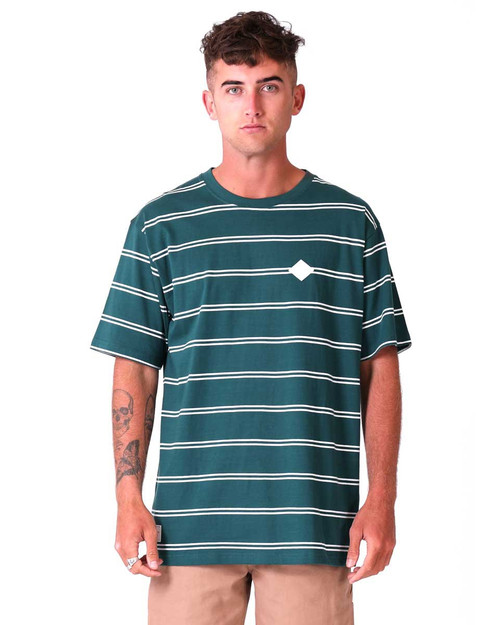 Stripe Tee - Teal Stripe