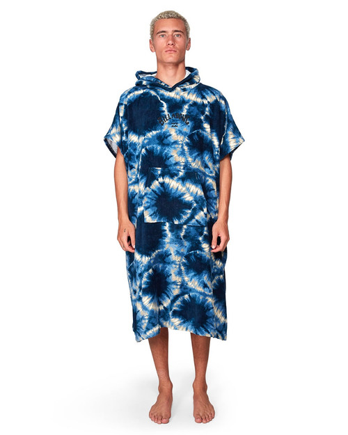 Hoodie Towel Blue Tie Dye