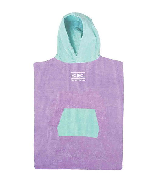 Youth Hooded Poncho - Violet