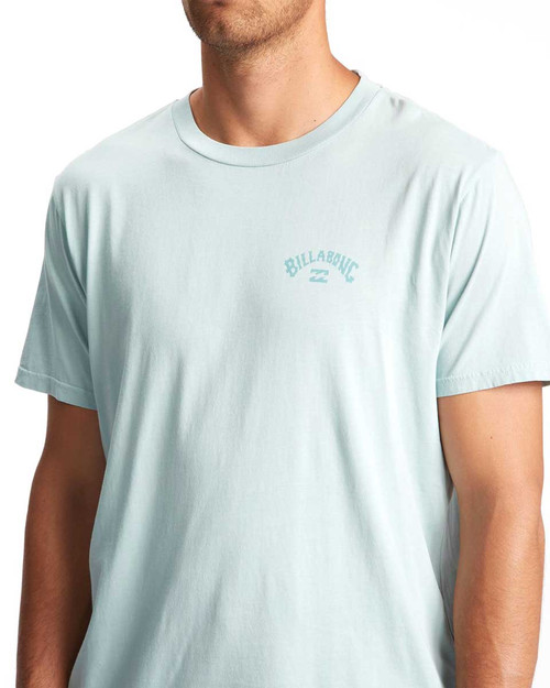 Arch Wave Washed SS Mens Tee - Seamist
