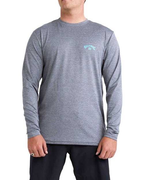 Shoreline LS UPF 50 Surf Rashie - Black Heather