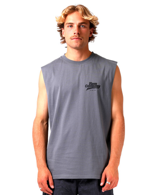 RPM Mens Company Muscle Tee - Steel Grey