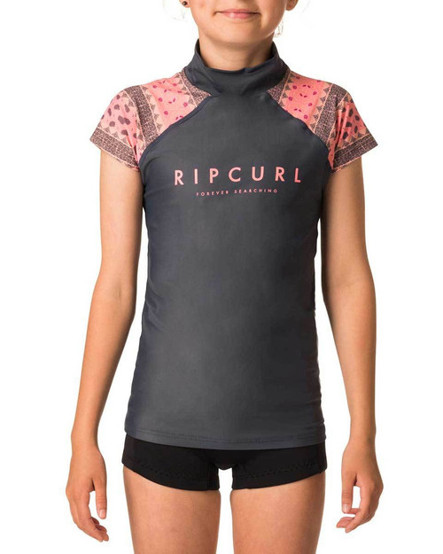 Girls Paradise Cap Sleeve UV Tee Rash Vest