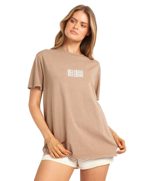 Surf High Tee - Mushroom