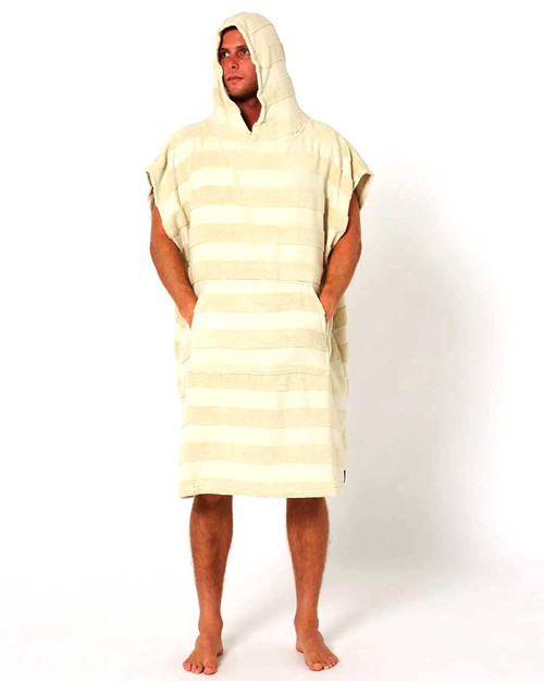 Mens Layz Hooded Towel - Sand