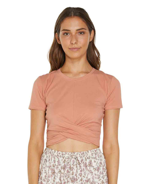 Embrace Top- Tro Tawny Orange