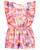 Flower Path Girls Playsuit - Coral