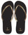 Classic Ladies Jandal  - Blk Rose Gold