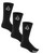 Full Stone Sock 3pk - Black