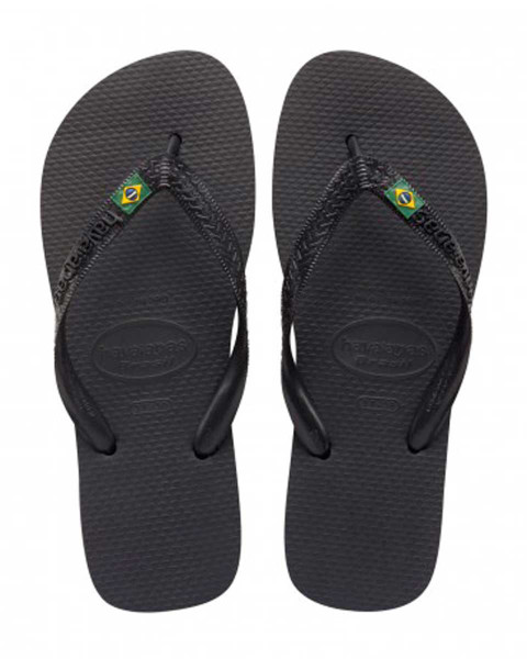 Brazil Mens Jandal Black