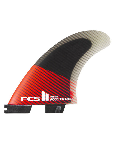 FCSII Accelerator PC  Large Red/Black Tri Fins