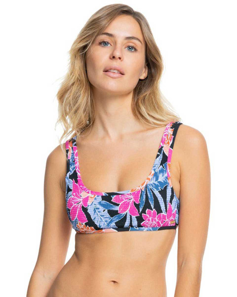 Tropical Oasis Smock Bralette - Anthracite