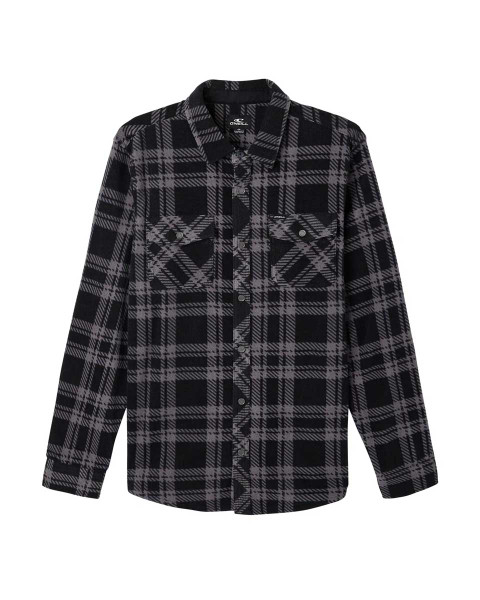 Glacier Plaid Mens Jacket - Black/Black