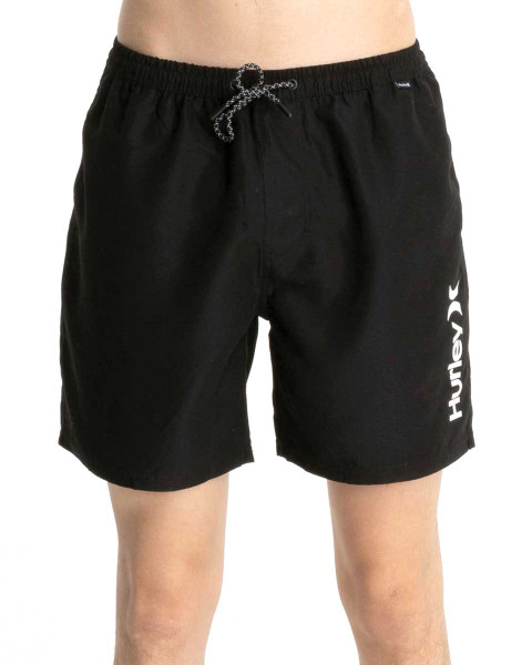 Solid Volley Mens Short - Black