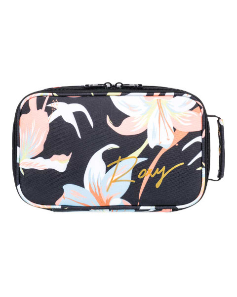 Groovy Life Lunch Box - Anthracite Hibiscus Wave Swim