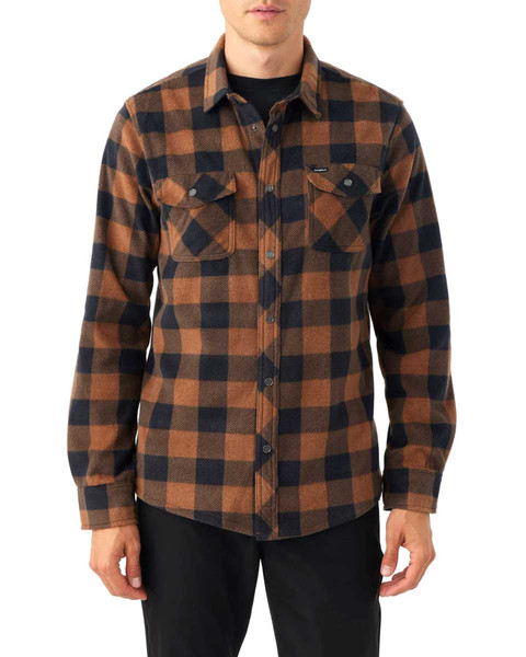 Glacier Plaid Superfleece - Brown