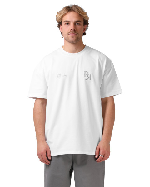 Street Sanded OS Tee - White