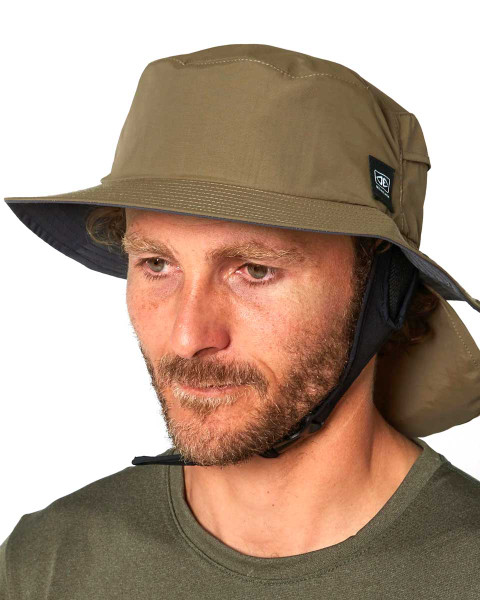 Indo Stiff Peak Surf Hat O&E - Olive