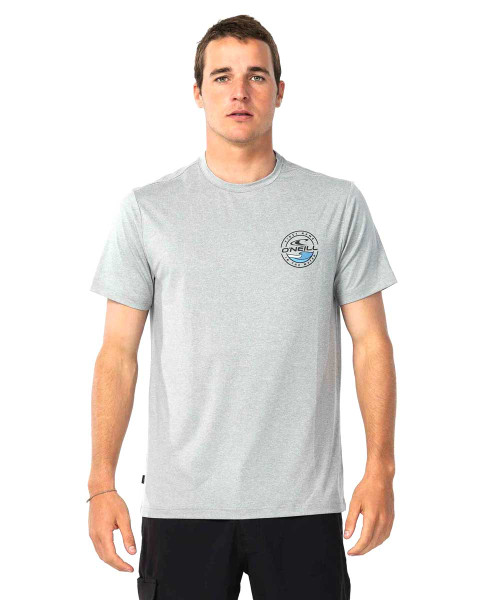 TRVLR UPF Peak Tee - Heather Grey