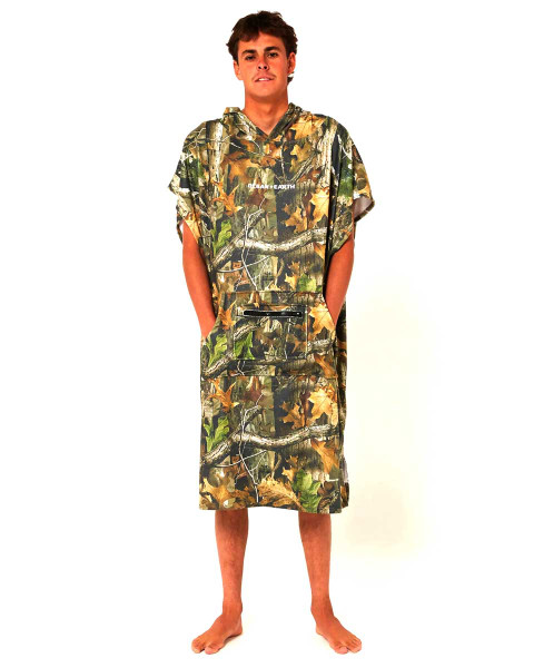 Mens Real Camo Hooded Towel