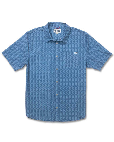 Drifter UV Button Up Shirt - Pilot Blue