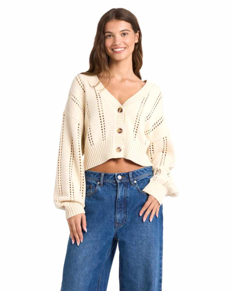 Sunlaced Cardi - Parchment