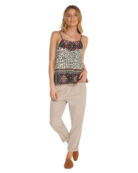 Lana Top- Leo Leopard Patchwork