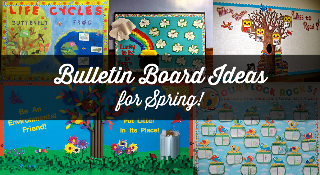 spring library bulletin board