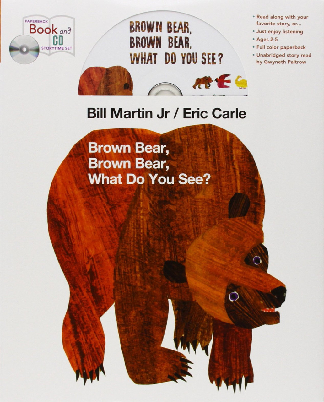 Brown Bear, Brown Bear, What Do You See? and CD storytime set