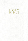 NIV, Gift and Award Bible, Leather-Look, White, Red Letter Edition, Comfort Print Cover