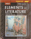 Holt Elements of Literature Tennessee: Elements of Literature Student Edition Fifth Course 2007 Cover