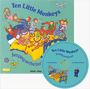 Ten Little Monkeys: Jumping on the Bed [With CD] ( Classic Books with Holes ) Cover