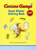 Curious George Super Sticker Coloring Book - Cover