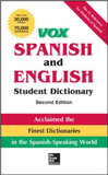 Vox Spanish and English Student Dictionary Cover