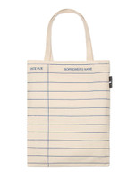 Library Card (Natural) Tote Bag