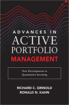 Advances in Active Portfolio Management: New Developments in Quantitative Investing Cover