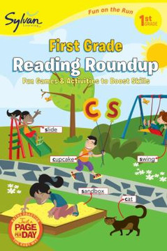 First Grade Reading Roundup (Sylvan Fun on the Run Series) Cover