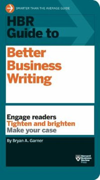 HBR Guide to Better Business Writing Cover