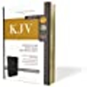 KJV, Reference Bible, Personal Size Giant Print, Bonded Leather, Black, Red Letter Edition