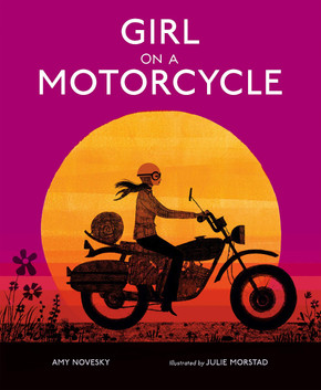 Girl on a Motorcycle Cover